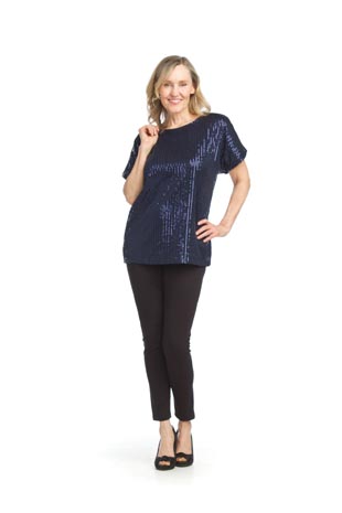 PT-15003 - Sequin Stretch Top - Colors: As Shown - Available Sizes:XS-XXL - Catalog Page:52 