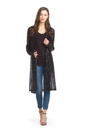 PT-15033 - Sequin Stretch Cardigan - Colors: As Shown - Available Sizes:XS-XXL - Catalog Page:31 