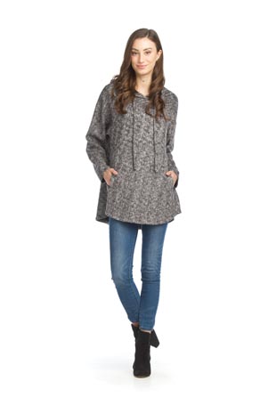 ST-13333 - Heathered Oversized Tunic with Pockets - Colors: As Shown - Available Sizes:XS-XXL - Catalog Page:13 