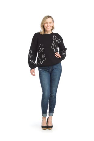 ST-15230 - Cat Pattern Intarsia Sweater - Colors: As Shown - Available Sizes:XS-XXL - Catalog Page:15 