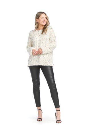 ST-15233 - Flecked Eyelash Pullover Sweater - Colors: As Shown - Available Sizes:XS-XXL - Catalog Page:3 